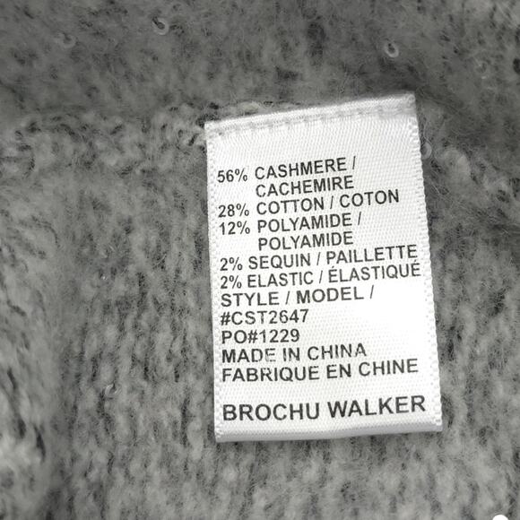 Brochu Walker Falon V Neck Cashmere Blend Sweater - Picture 6 of 8